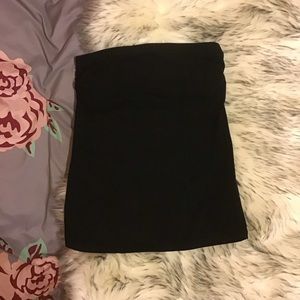 🌊 Black Strapless Tube Tank Top Size Small